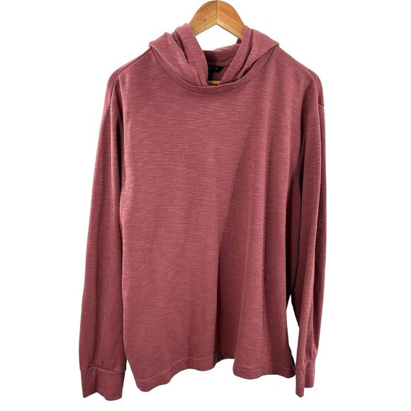 Banana Republic Factory Double Knit‎ XLarge Velvet Rose Hoodie - Picture 1 of 10